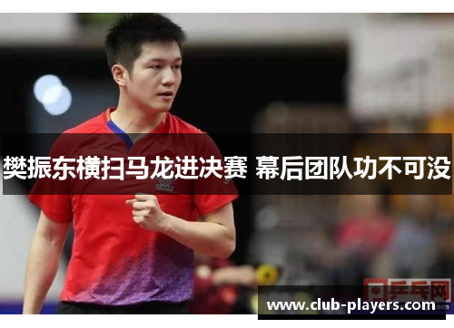 樊振东横扫马龙进决赛 幕后团队功不可没